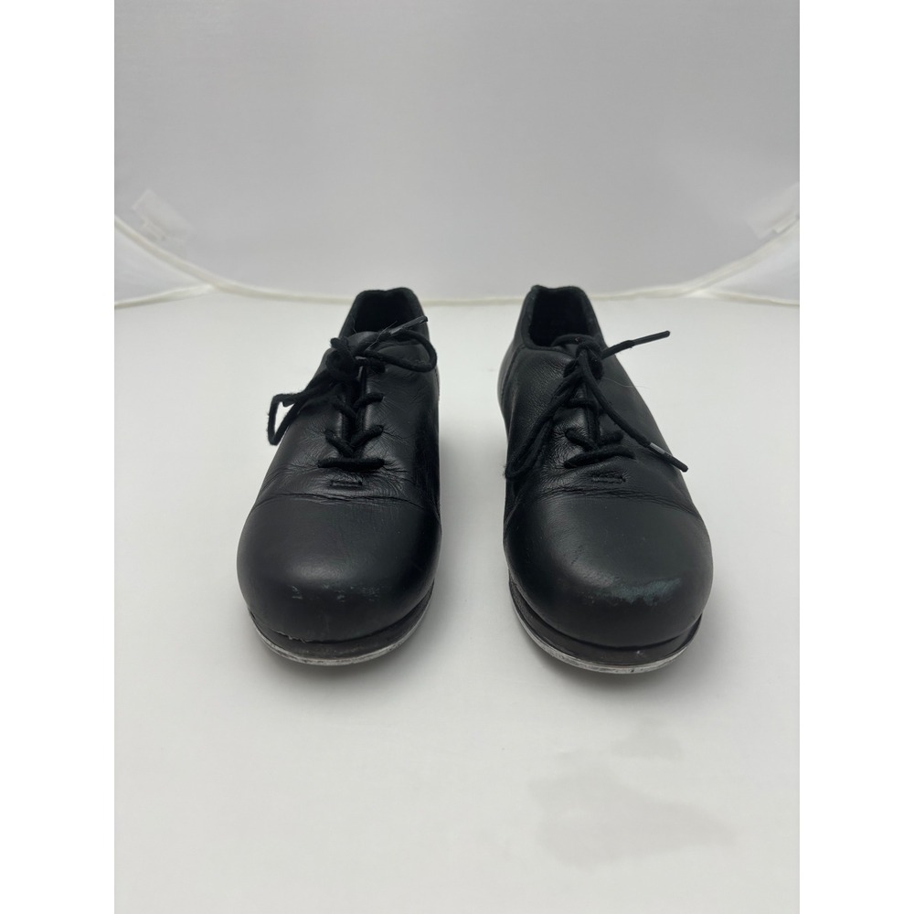 Capezio CG19 Cadence Leather Tap Shoes Black Tele Tone Taps Womens 5.5 M